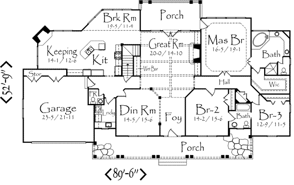 main floor house blueprint
