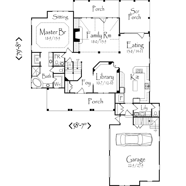 main floor house blueprint