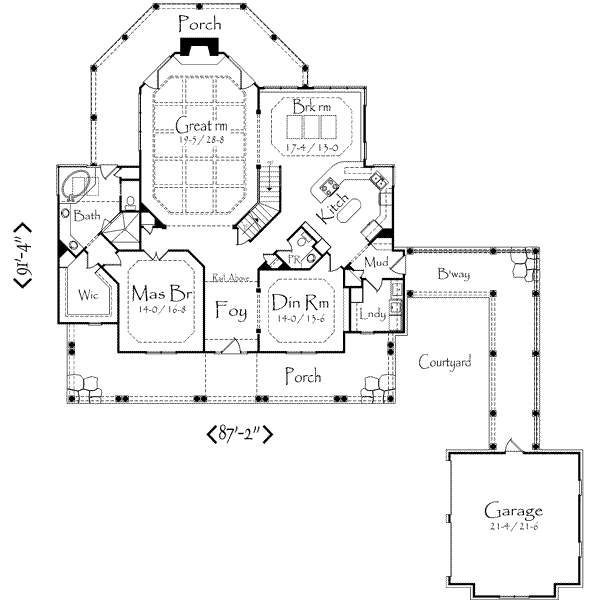 main floor house blueprint