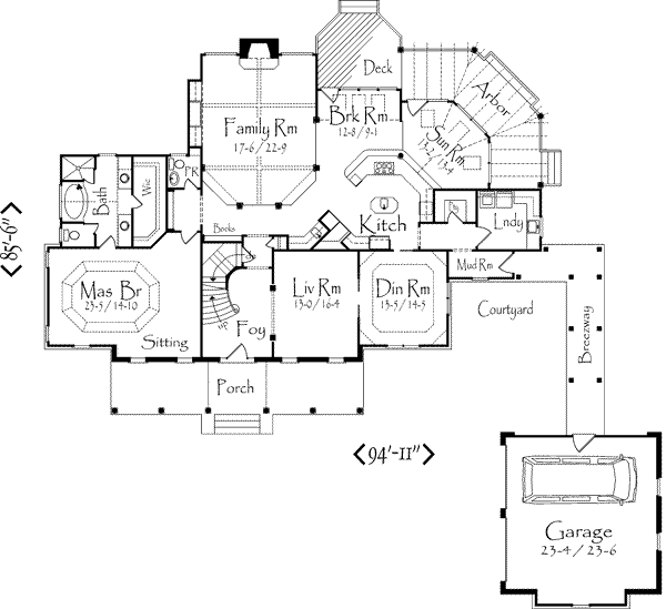 main floor house blueprint