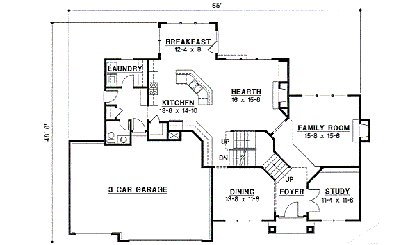 main floor house blueprint