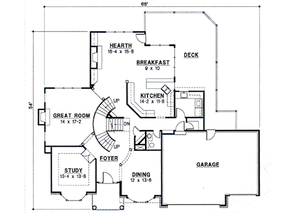 main floor house blueprint