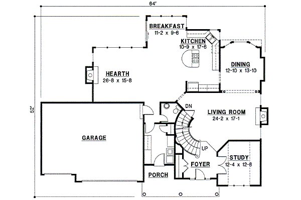 main floor house blueprint