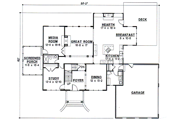 main floor house blueprint