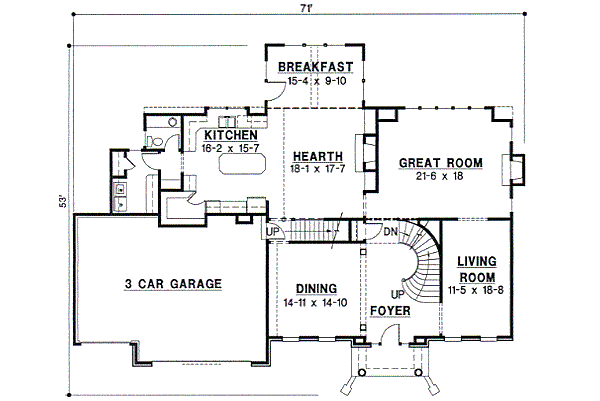 main floor house blueprint