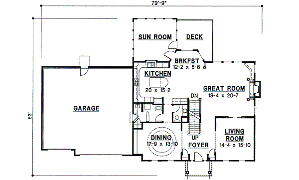 main floor house blueprint