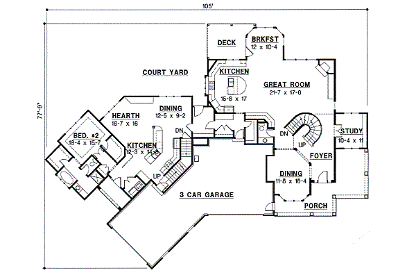main floor house blueprint