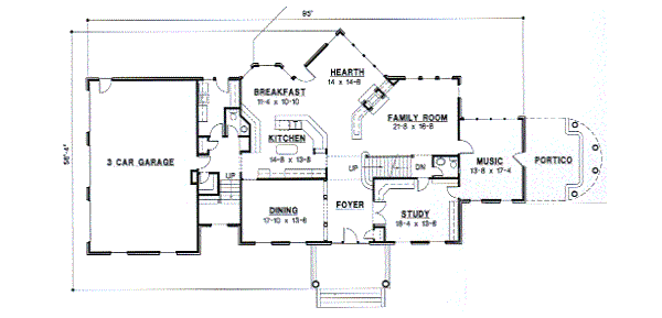 main floor house blueprint