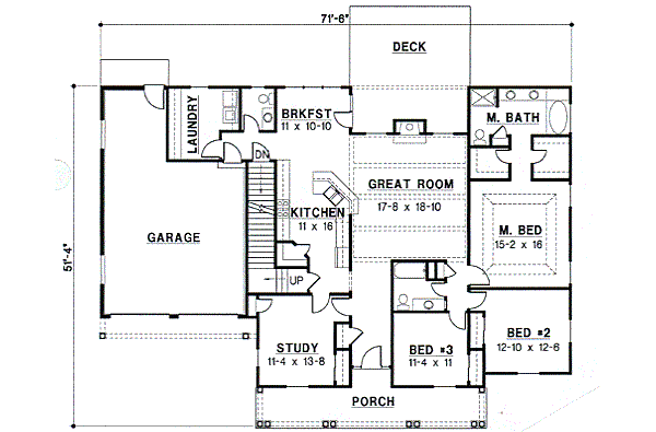 main floor house blueprint
