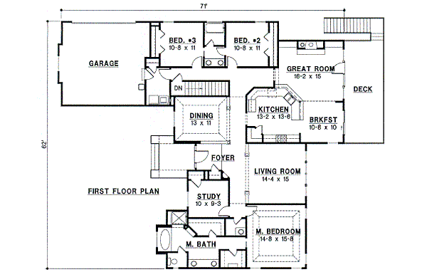 main floor house blueprint
