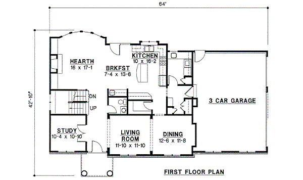 main floor house blueprint