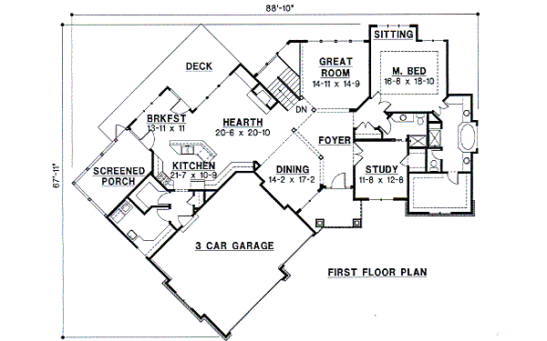 main floor house blueprint