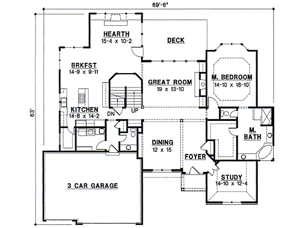 main floor house blueprint
