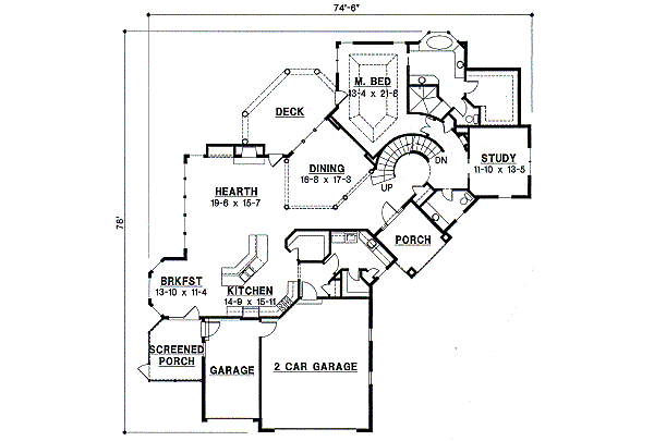main floor house blueprint
