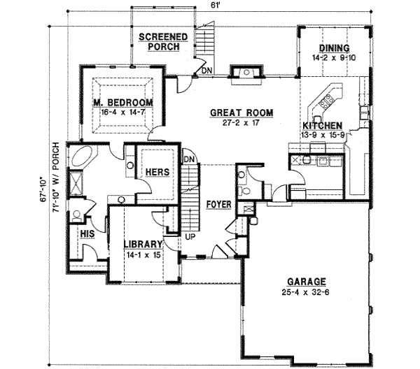 main floor house blueprint