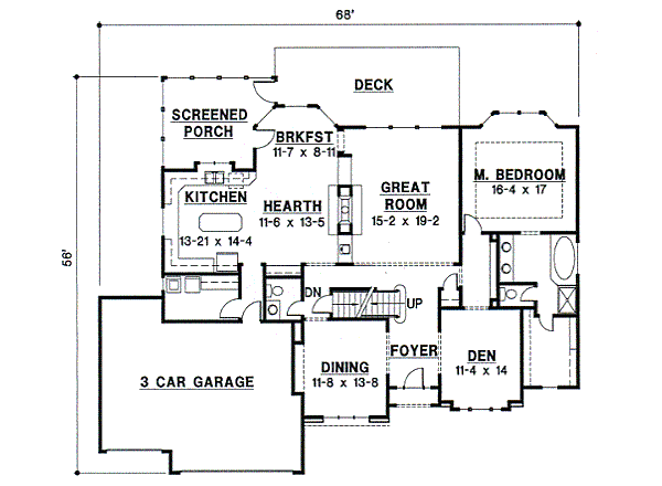 main floor house blueprint