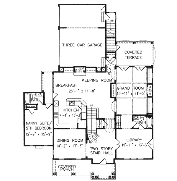 main floor house blueprint