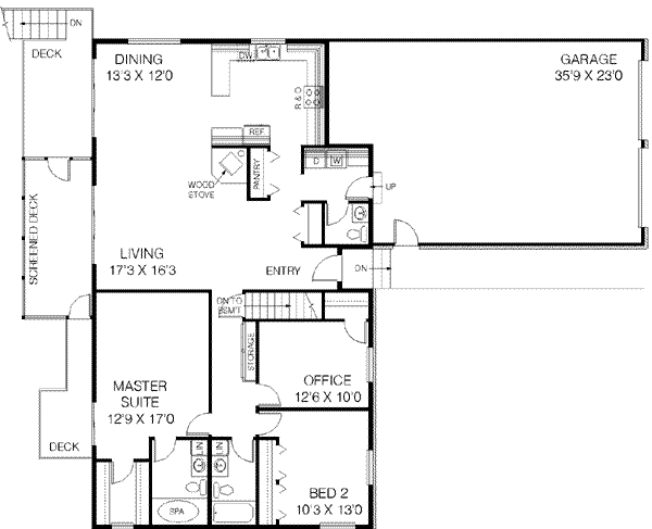 main floor house blueprint