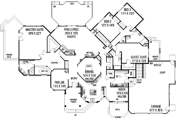 main floor house blueprint