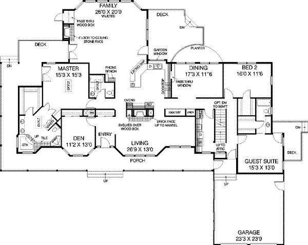 main floor house blueprint