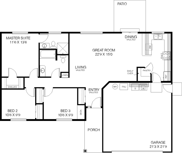main floor house blueprint