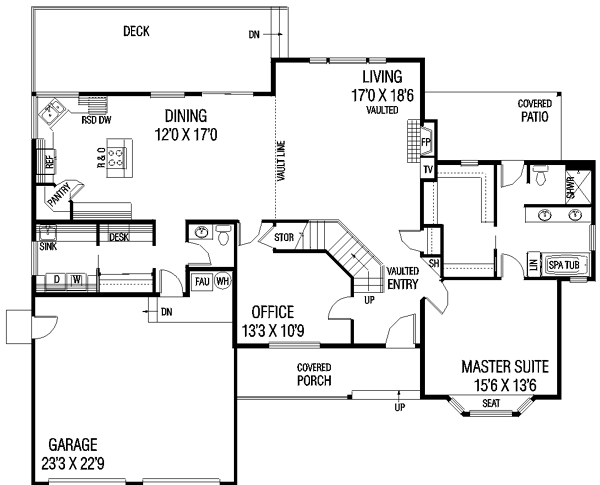 main floor house blueprint