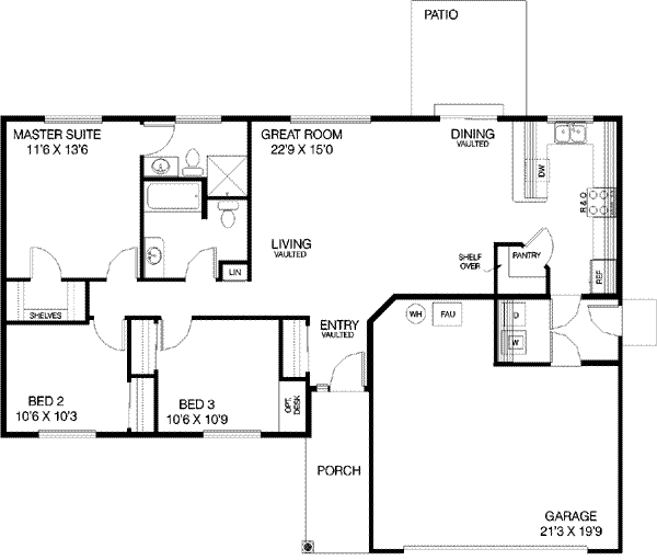 main floor house blueprint