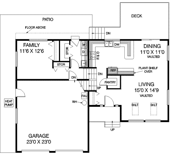 main floor house blueprint