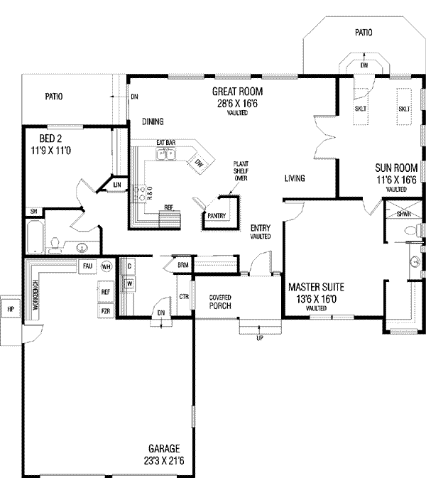 main floor house blueprint