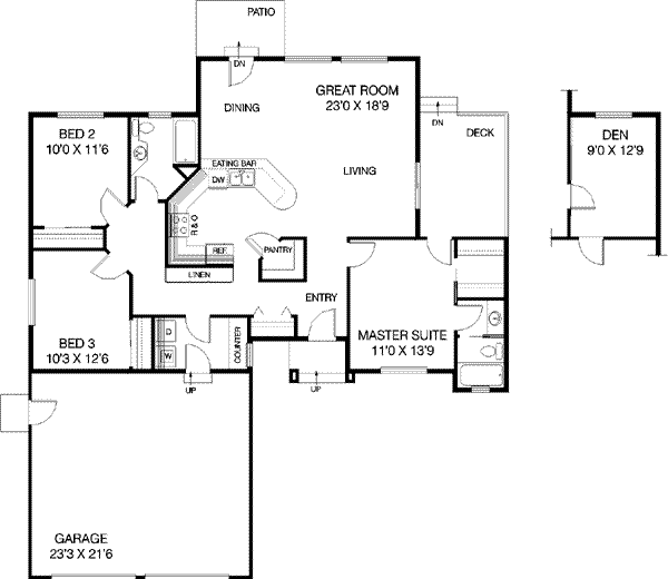 main floor house blueprint