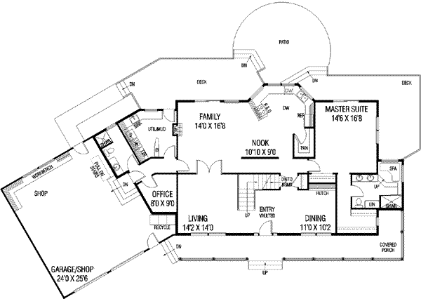 main floor house blueprint
