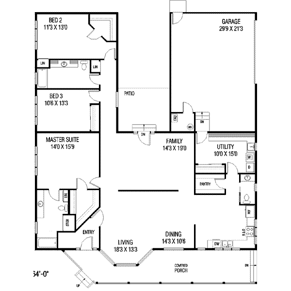 main floor house blueprint