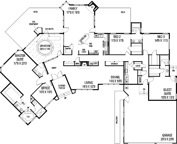 main floor house blueprint