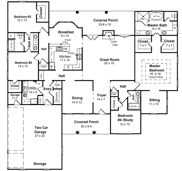 main floor house blueprint