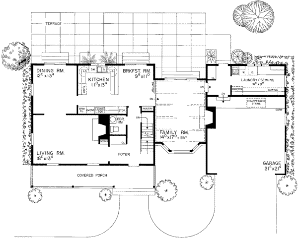 main floor house blueprint