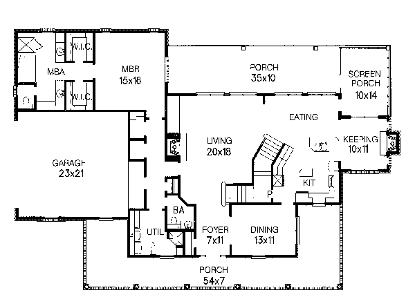 main floor house blueprint