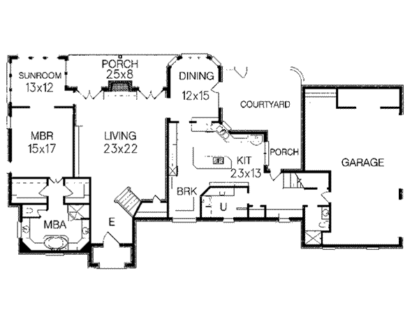 main floor house blueprint