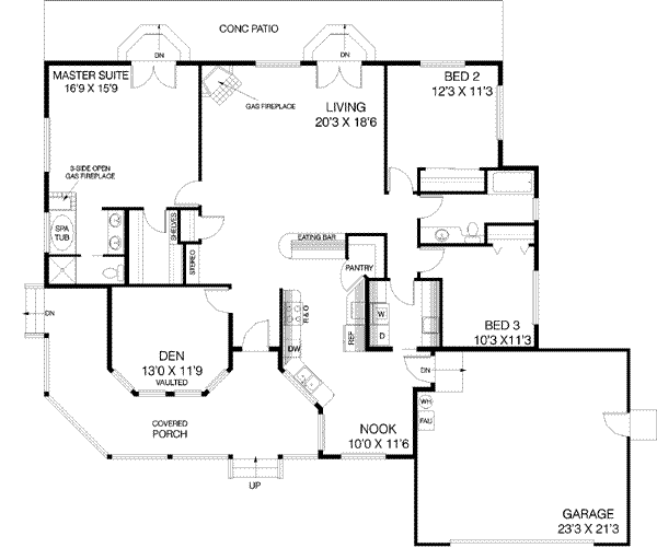main floor house blueprint
