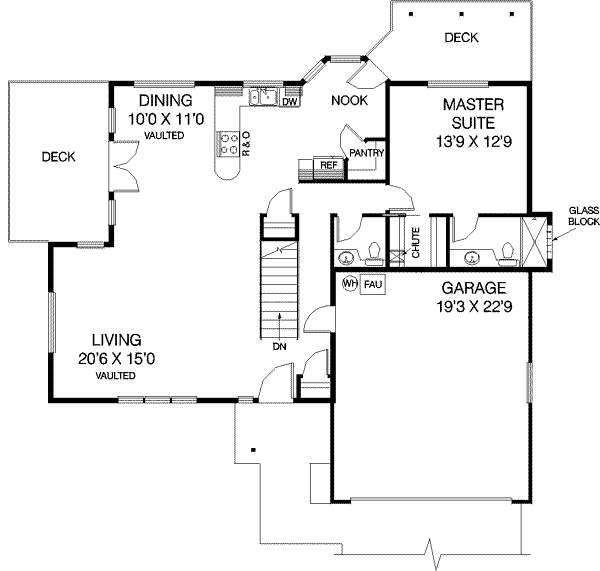 main floor house blueprint