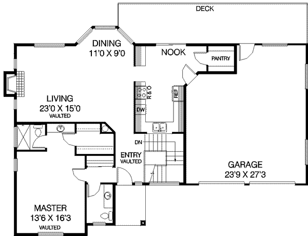 main floor house blueprint