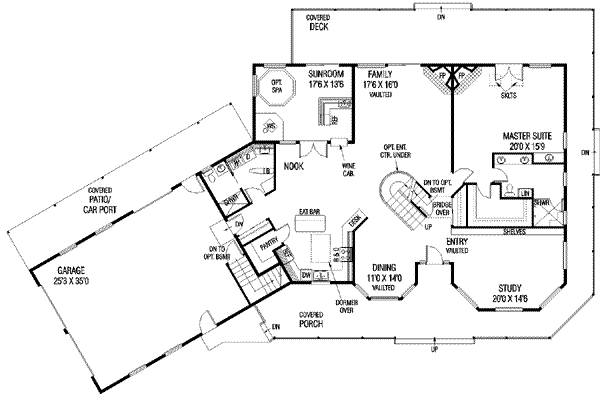 main floor house blueprint