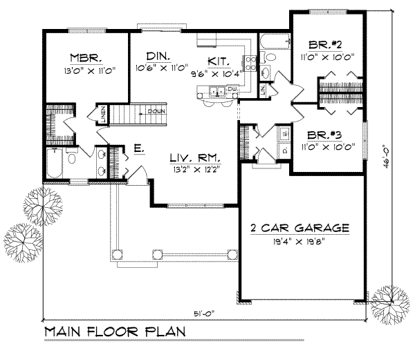 main floor house blueprint