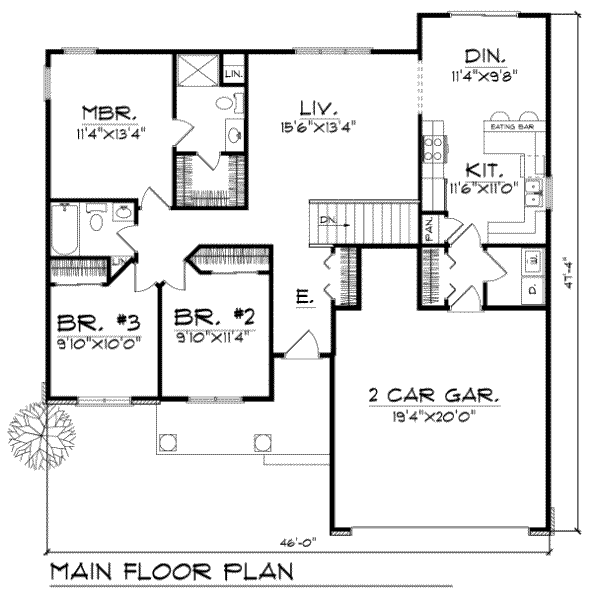 main floor house blueprint