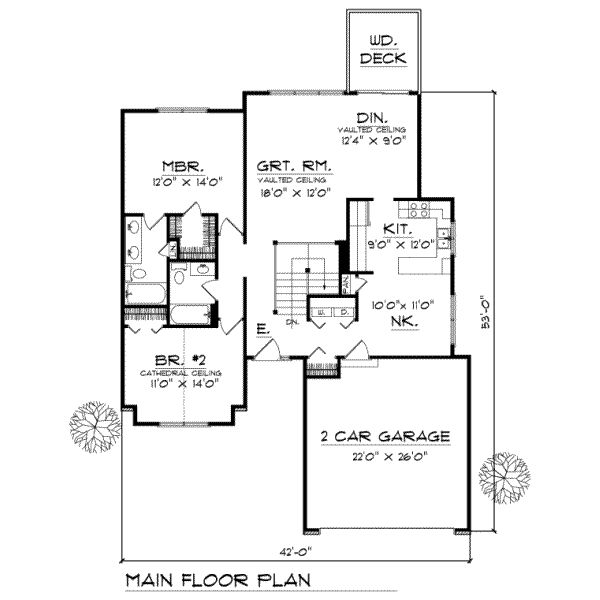 main floor house blueprint