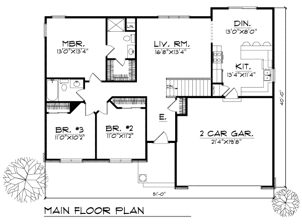 main floor house blueprint