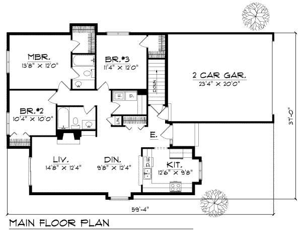 main floor house blueprint