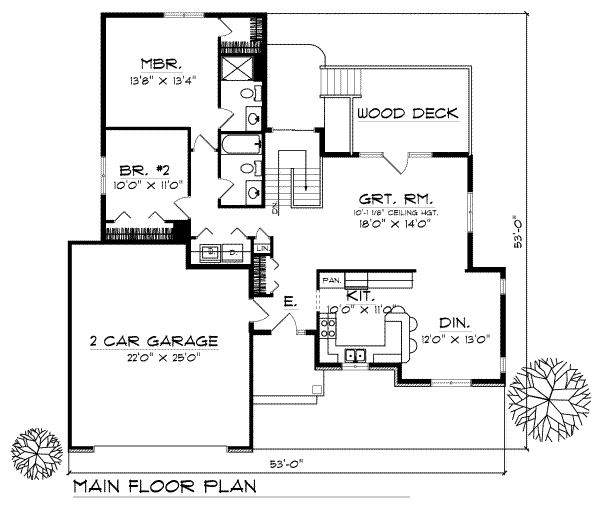 main floor house blueprint