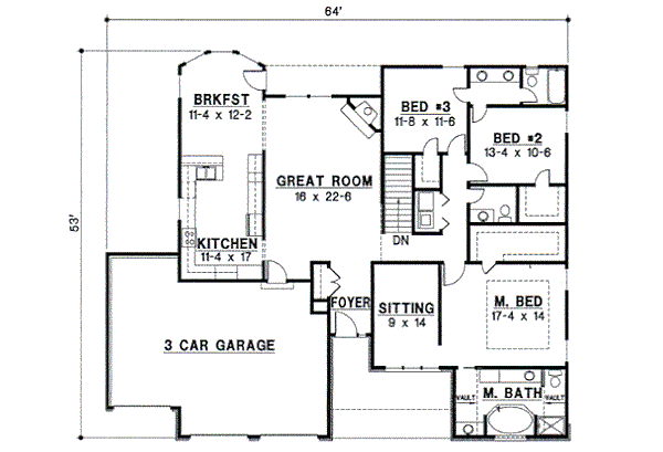 main floor house blueprint