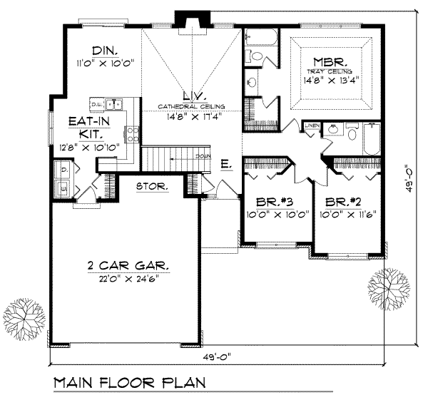 main floor house blueprint
