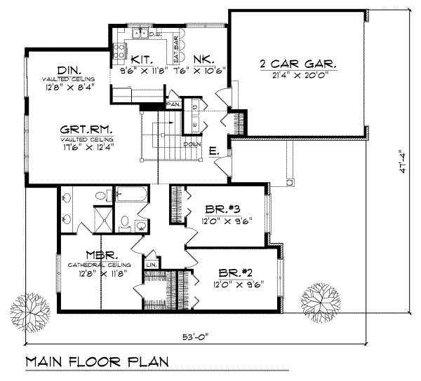 main floor house blueprint